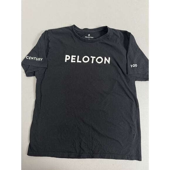 Peloton T-Shirt Black Short Sleeve Century 100 MINT XL - Picture 1 of 4